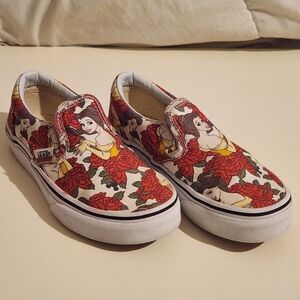Vans Kids Slip-On Shoes - Red and White